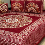 Luxury 4-Piece Velvet Jacquard Bedsheet