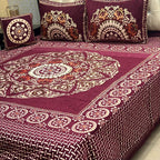 Luxury 4-Piece Velvet Jacquard Bedsheet