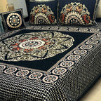 Luxury 4-Piece Velvet Jacquard Bedsheet
