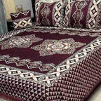 Luxury 4-Piece Velvet Jacquard Bedsheet