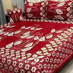 Luxury 4-Piece Velvet Jacquard Bedsheet
