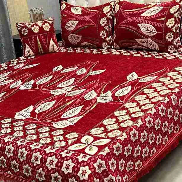 Luxury 4-Piece Velvet Jacquard Bedsheet