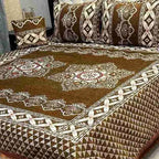Luxury 4-Piece Velvet Jacquard Bedsheet