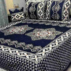 Luxury 4-Piece Velvet Jacquard Bedsheet