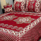 Luxury 4-Piece Velvet Jacquard Bedsheet