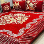 Luxury 4-Piece Velvet Jacquard Bedsheet