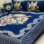 Luxury 4-Piece Velvet Jacquard Bedsheet