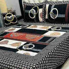 Luxury 4-Piece Velvet Jacquard Bedsheet