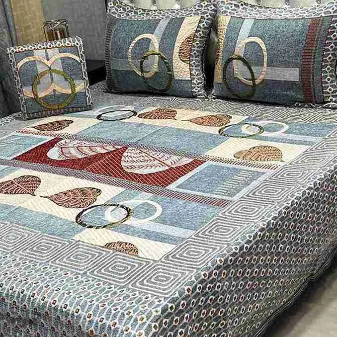 Luxury 4-Piece Velvet Jacquard Bedsheet