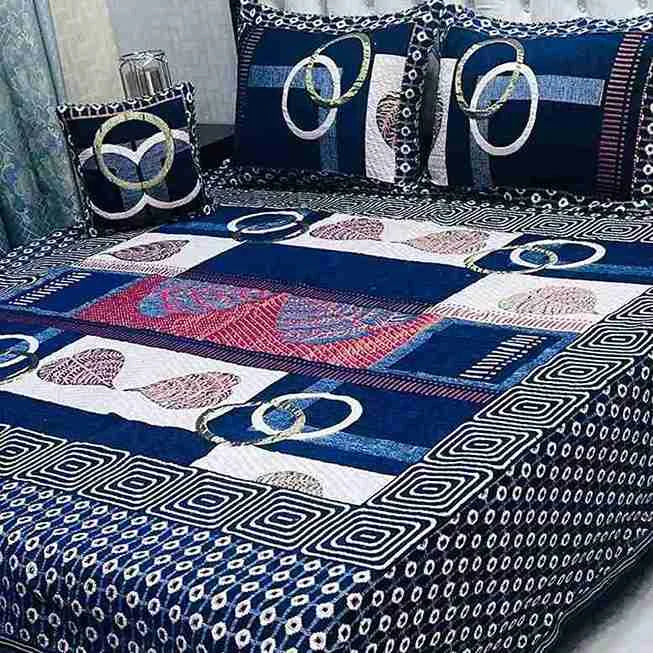Luxury 4-Piece Velvet Jacquard Bedsheet
