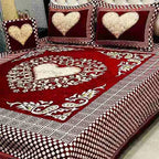 Luxury 4-Piece Velvet Jacquard Bedsheet